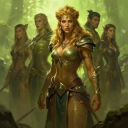epic professional digital art of female orc lioness druid, chartreuse ambient light, painted,, heroic, mythic, detailed, intricate, leesha hannigan, wayne haag, reyna rochin, ignacio fernandez rios, best on artstation, cgsociety, epic, stunning, gorgeous, much wow, cinematic