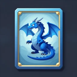 blue dragon top down view, digital art, tabletop character token, monster token, virtual tabletop, vtt, roll 2 0, fantasy grounds, dnd