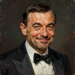 portrait of big chungus as mr. bean painted by greg rutkowski, wlop