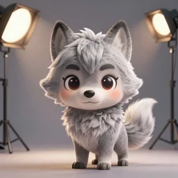 portrait character design a cute fluffy wolf girl, style of maple story and zootopia, 3 d animation demo reel, portrait studio lighting by jessica rossier and brian froud and gaston bussiere