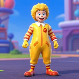 Ronald McDonald, in a screenshot from the PlayStation game Tomba (1998)