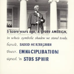 five score years ago, a great american, in whose symbolic shadow we stand today, signed the emancipation proclamation. ultrafine highly detailed colored illustration, intricate linework, sharp focus, octopath traveler, final fantasy, unreal engine highly rendered, global illumination, radiant light, intricate environment