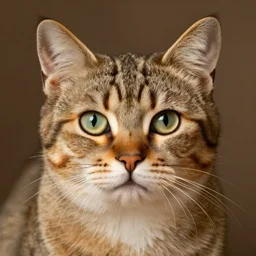 portrait of a cat, by louis wain