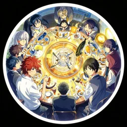 album cover art for fish diner circle by akihiko yoshida