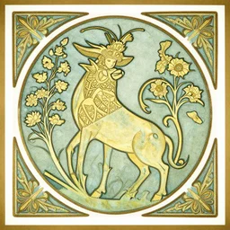art nouveau onment symbolique pimpernel