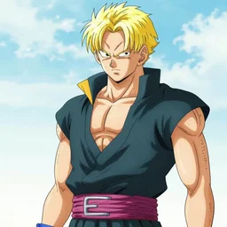 dio brando in the style of dragon ball
