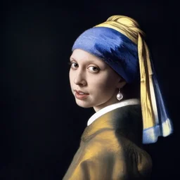 Johnny Depp with a pearl earring by Johannes Vermeer