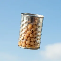a single can of beans in the sky