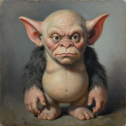 a painting of a troll by johan egerkrans, artstation