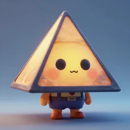 pyramid head from silent hill in pixar style, cute colorful adorable, cgi render