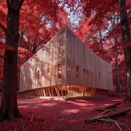 building by toyo ito, reclaimed by nature lightpaint forest gem infrared, archdaily, wallpaper, highly detailed, trending on artstation.