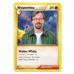 walter white in a pokemon card