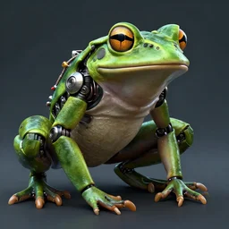 unreal engine, cyberpunk bionic frog