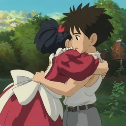 still image from the new studio ghibli animated film'dark souls'