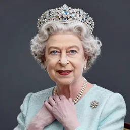 portrait of Queen Elizabeth II, futuristic and ethereal, expressive pose, highly detailed, digital painting, artstation, concept art, smooth, sharp focus, by Jean Auguste Dominique Ingres