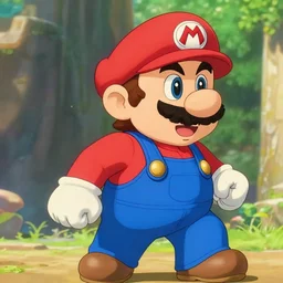 anime scene of mario adventure episode 2, Anime style, Fine detail, studio ghibli filter,cinematic lighting,by toei