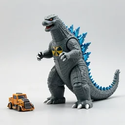 nuclear godzilla playset, product photo