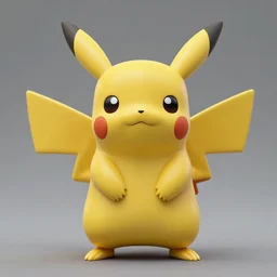 A very detailed ancient statue of pikachu