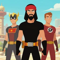The taliban in the style of teen titans
