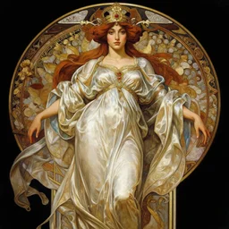 body portrait of beautiful roman pincess wearing a flowing silk robe, wearing an ornate ancient headress, full body portrait of a young beautiful woman high angle by terry o'neill intricate, elegant, highly detailed, digital painting, artstation, concept art, smooth, sharp focus, bold lighting, deep colors, dark background, illustration, art by artgerm and greg rutkowski and alphonse mucha, 8 k