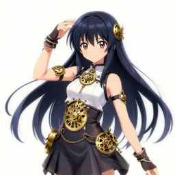 photo of a clockwork anime girl