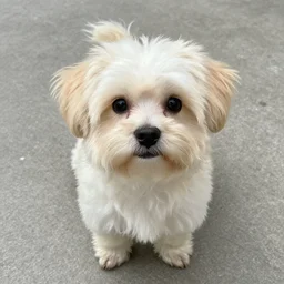A realistic photo of a cute dog