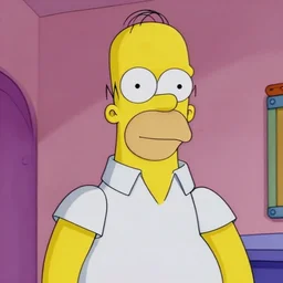 Homer Simpson doing the Kubrick stare. 35mm film