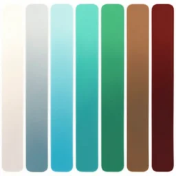 color theory vertical gradient light to dark, unique, artstation