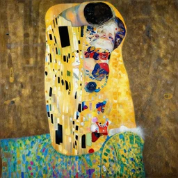 a painting of a person celebrating by gustav klimt, trending on artstation, 4 k, very detailed