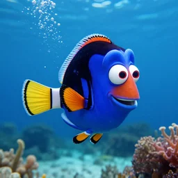 of dory from finding Nemo human cosplay underwater photo photography high quality realistic underwater