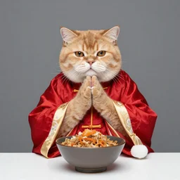 mandarin begging us not to eat him, studio photo