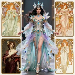 Character fashion spot illustrations of The Dragon Prince, colorful, full-body, bloom, dynamic poses, diaphanous cloth, intricate crystalline and feather jewelry, ornate, filigree, arcane, cinematic lighting, by Artgerm, by Alphonse Mucha, by Bouguereau, by Sakimichan, fantasy, portfolio illustration, highly detailed, trending on Artstation, CGsociety, HQ, 8k, 35mm lens, f2.8, Bokeh,