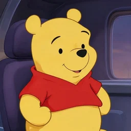 winnie the pooh as a crew member in voyager