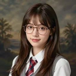 detailed ultrarealistic photography of beautiful nerd girl