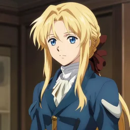anime! George Washington, portrait, Violet Evergarden style!