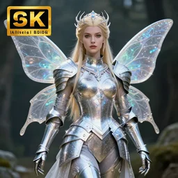 fairy warrior queen in sparkling armour, highly detailed, 4 k, hdr, smooth, sharp focus, high resolution, award - winning photo, illustrated by anne stokes, photorealistic
