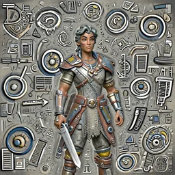 a portrait of my next DND character , concept art, trending on artstation 3D.