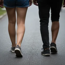 disembodies pair or legs walking