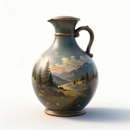 oversized healing potion, stylized 3d render, isolated on a pure white background, centered, entire object in frame, sharp focus, soft studio lighting