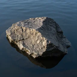 the rock by the water surface, an 8 k photograph. volumetric lighting, sub surface scattering, masterpiece, artgem. hard light, high detail