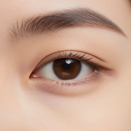 extreme closeup of person