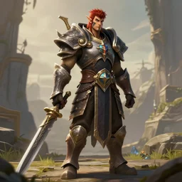a fantasy proto - warrior inspired league of legends arkane full body detailed and realistic 4 k trending on artstation, still frame from movie