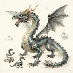 dragon made of smaller dragons