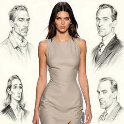fashion model kendall jenner by Gerry Chapelski by Richard Schmid by Jeremy Lipking by moebius by atey ghailan