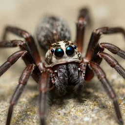 spider with human eyes