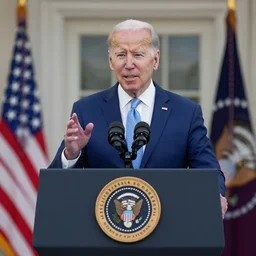 Joe Biden giving a speech