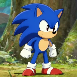 sonic the hedgehog, style of studio ghibli