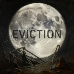 eviction of moon destruction penalty, coherent, detailed, intricate, neoclassic oil painting, 8 k resolution,