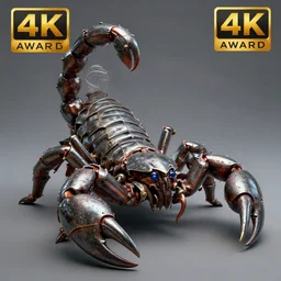 warrior with metal scorpion themed armour, highly detailed, 4 k, hdr, award - winning, octane render, artstation