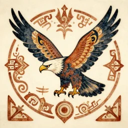 the flight of the magic eagle, shamanic art